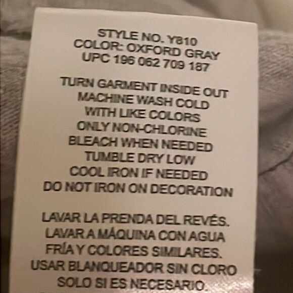 NWOT Small Champion two tone gray 1/4 zip long sleeve pockets hooded sweater top - Picture 14 of 14